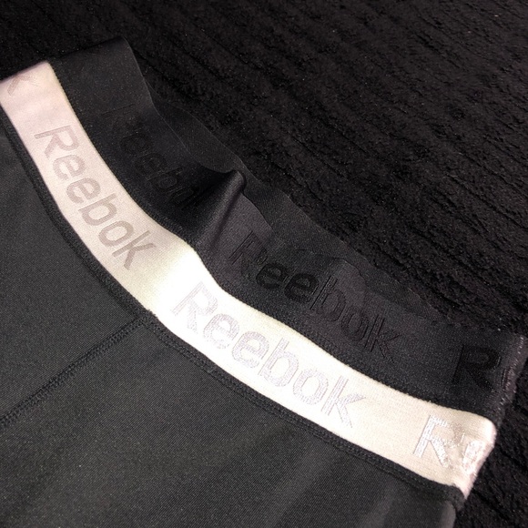Black Reebok Athletic Stretch Capri Pants - Picture 3 of 4